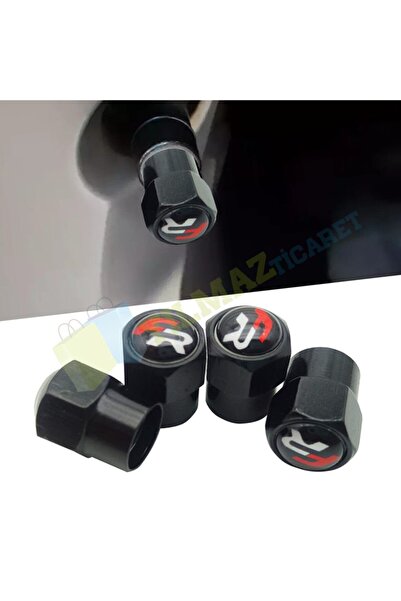 yılmazetic Seat Fr Logo Sibop Kapağı Siyah 1 Takım (4 Adet) Paslanmaz Çelik