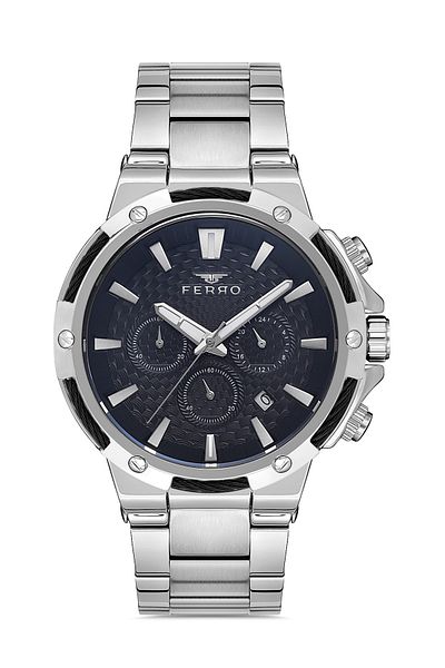 FERRO Silver Steel Cord Men's Wristwatch Fm31168a-j2 Fm31168a-j2