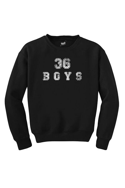 Z zepplin 36 Boys Black Sweatshirt - Damaged Logo