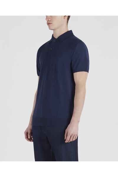 PAUL&SHARK Men's Knitted Polo-shirt C.wLinens