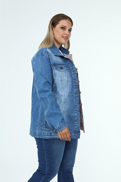 SERRA BÜYÜK BEDEN Jacheta de blugi