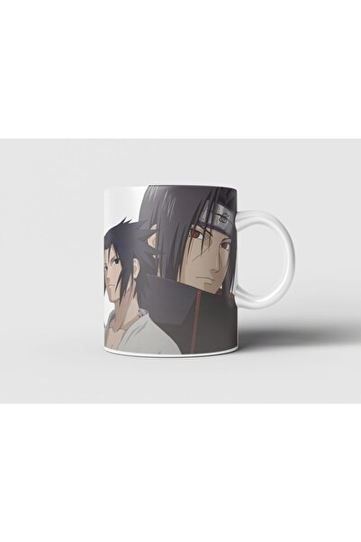 Baykuş Anime Naruto Shippuden Sasuke Uchiha Ve Itachi Uchiha Baskılı Kupa Bardak