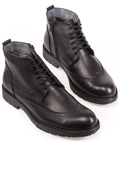 depderi Κλασικό μποτάκι από γνήσιο δέρμα και γούνα