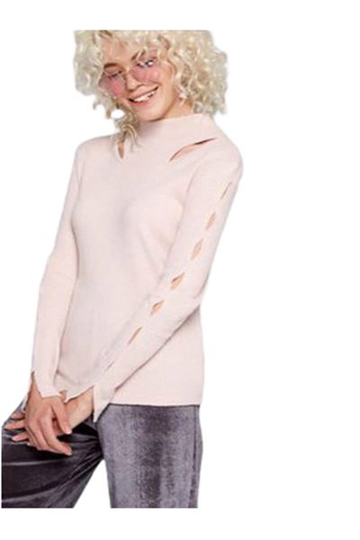 CEBECİ TİCARET Women's Crew Neck Blouse
