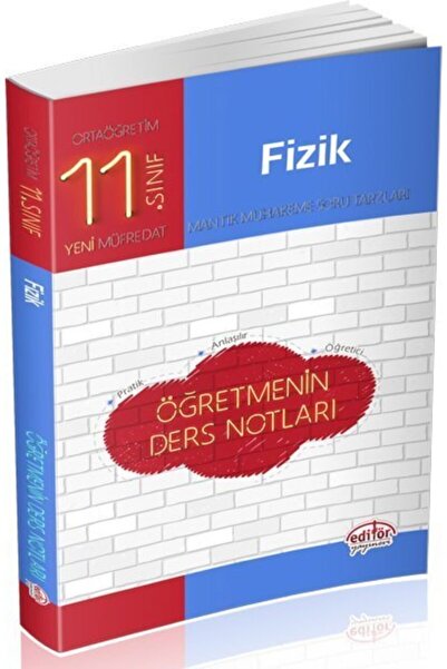 Editör Yayınevi Editör Yayınları 11.Sınıf Fizik Öğretmenin Ders Notları