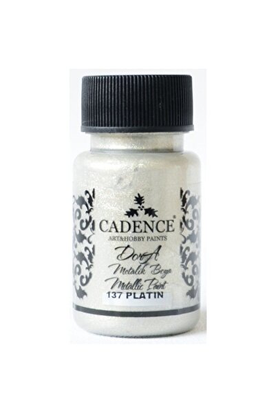 Cadence Boya Cadence 137 Platin Dora Metalik Boya 50 Ml