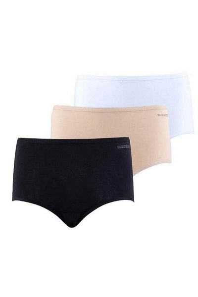 Blackspade Chiloți 3 piese Maxi de damă, negru+alb+mar