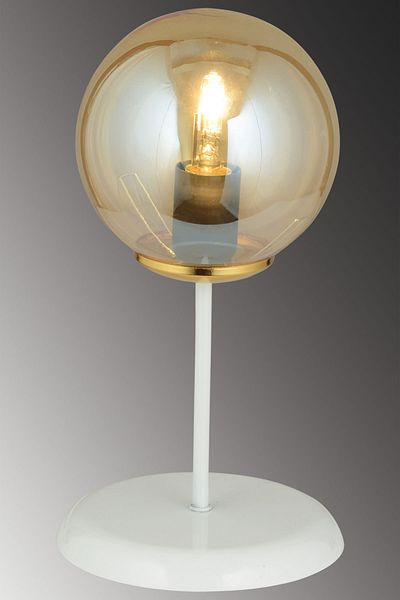 Kraliçe White Table Lamp Bal Glop Top Glass Luxury Chandelier