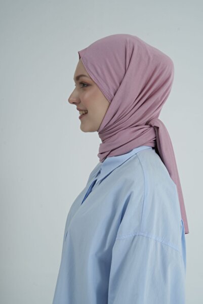 Gülsoy شال حجاب نسائي من القطن الممشط باللون الليلكي - 18