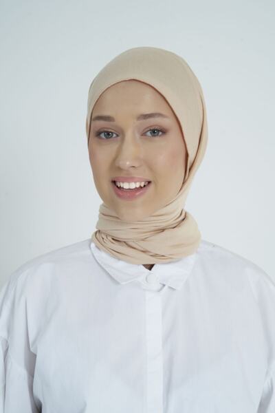 Gülsoy Women's Hijab Cotton Combed Shawl Vanilla - 38