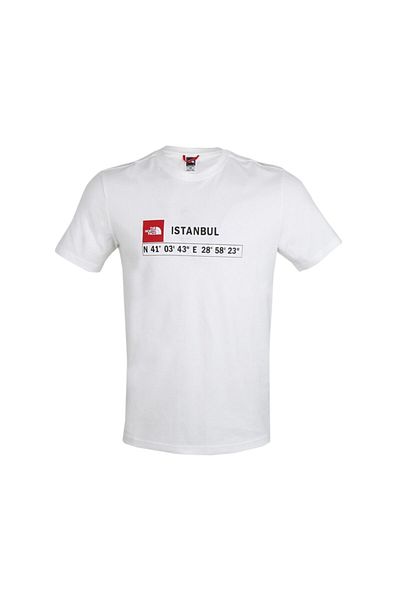 THE NORTH FACE M S/s Gps Tee Istanbul Ανδρικό μπλουζάκι casual Nf0a7zc2fn41 Λευκό