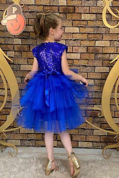 Pumpido Синя рокля туту за момиче Saks