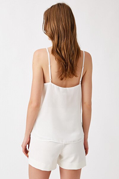 Koton Dámske tielko v bielej farbe 1YAK32121UW