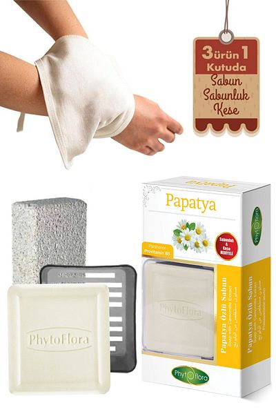 Phytoflora صابون البابونج وفرك الحمام، موزع الصابون الصلب