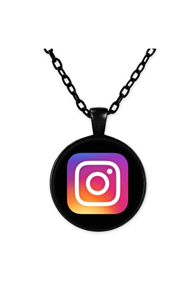 herotasarım قلادة سلسلة سوداء من إنستغرام Bll378