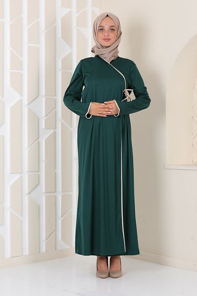 miss ledonna Side Tie Prayer Dress Emerald Green 3000Ldn