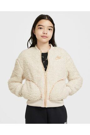 Nike sportswear women's sherpa bomber jacket top