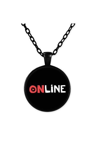 astak على الانترنت قلادة سلسلة سوداء Bll480