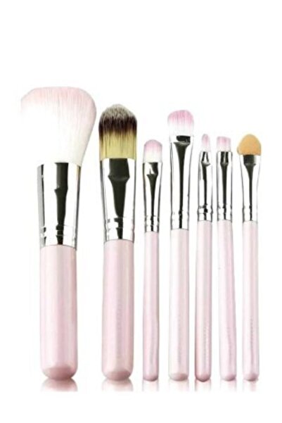 Tikatti 7 Pieces Makeup Brush Set Pink in Metal Box