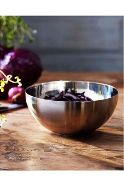 IKEA Snack Serving Bowl Stainless Steel 12 Cm 1 Piece