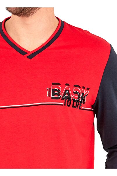 Blackspade Men's Pajama Set 30733 - Red