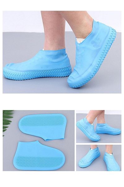TechnoSmart Blue - Silicone Rain Protective Shoes Water Dirt Proof