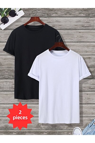 JustBS Σετ 2 ανδρικών μπλουζών Relaxed