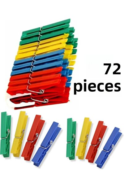 Metler 72 قطعة من أوتاد الغسيل الكلاسيكية البلاستيكية