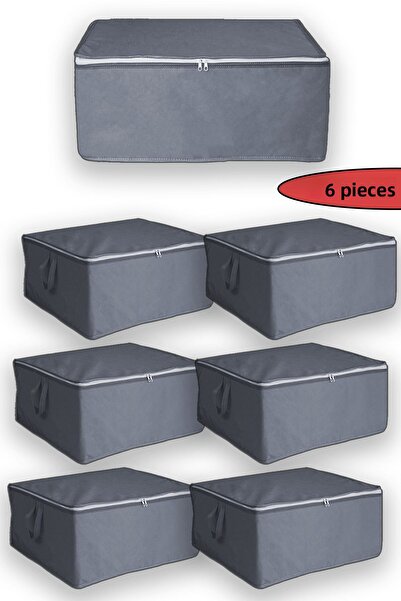 ADARYA HOME 6 Pcs - Oversized Bed Base and Sofa Bed Scrap 64 X 45 X 22 Cm (ANTHracite-Flat)
