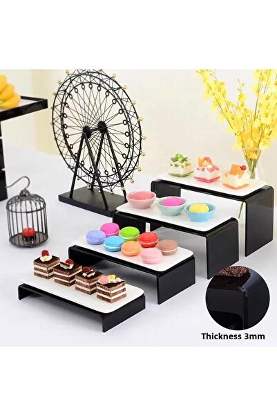 Viyens 3-Piece Product Riser Organizer Stand Plexiglass 26X3Cm / 28X6Cm / 30X...