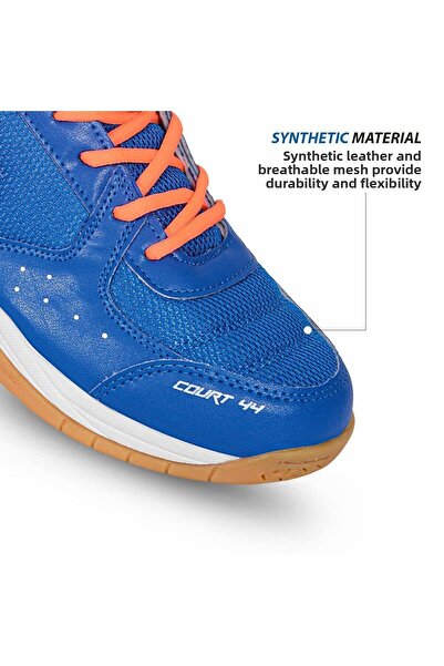DSC Court 44 Badminton Shoes (Navy/Orange, 6 UK / 7 US / 40 EU)  | For Men and Boys
