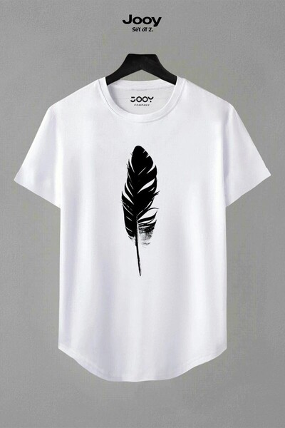 Jooy Company Unisex Ασπρόμαυρο Σετ μπλουζάκι με οβάλ κομμένο σχέδιο μπλουζών δύο ατόμων