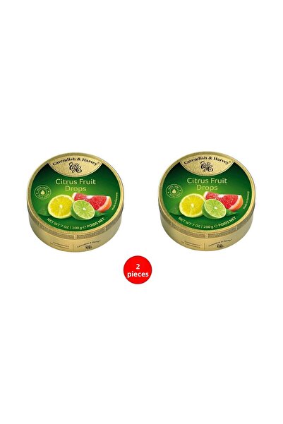 Cavendish & Harvey قطرات فاكهة الحمضيات حلوى بنكهة التوت الحمضي (2 قطعة)