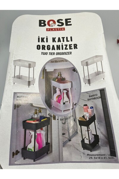 GenelTedarik Dulap multifuncțional cu două niveluri sub chiuvetă, sub chiuvetă