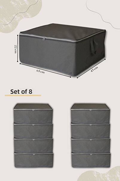 ADARYA HOME 8 bucăți antracit de dimensiuni mari - 65x45x22cm