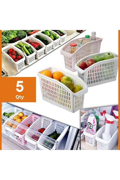 Marketonya 5 Καλάθια Οργάνωσης Καλάθι Ψυγείου