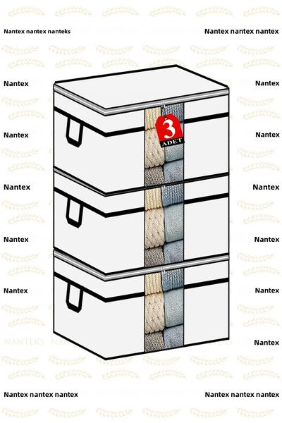 NUTEX 3 Τεμάχια - Μαξιλάρι-παπλωματοθήκη με ζωσμένο παράθυρο 75 Χ 40 Χ 40 εκ. (ΛΕΥΚΟ)