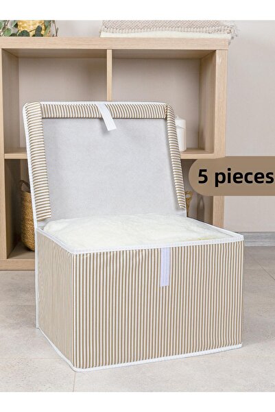 Pazar Kapısı Кутия-органайзер с 5 броя мини размер, кафява - многофункционална