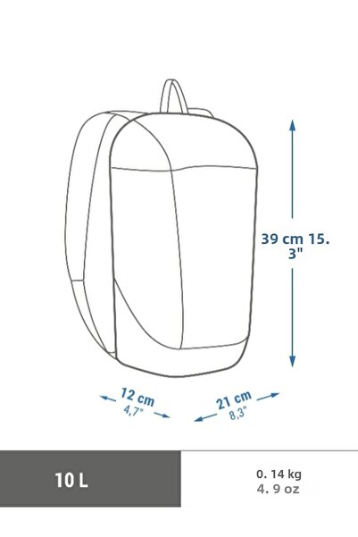 Decathlon Nature Hiking Backpack 10 Lt