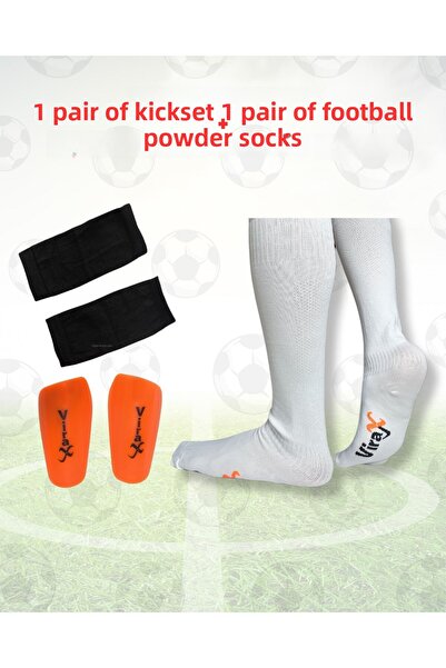 virajx Λευκό Σετ Προπόνησης - Μακριά Ποδοσφαιρικά Κολάν και Προστατευτικά Επι...