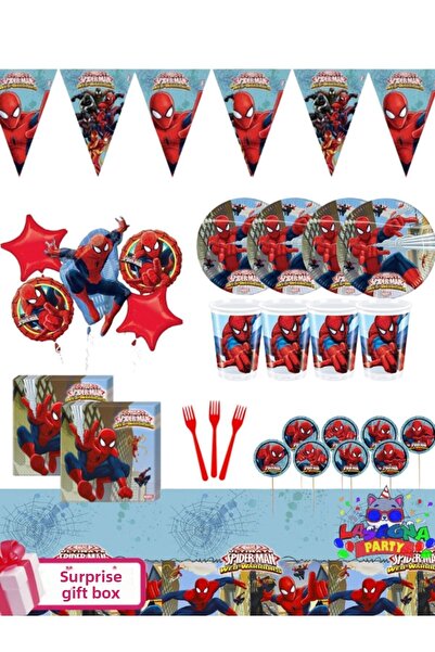 LASAGNA STORE Σετ πάρτι γενεθλίων με θέμα τον Σπάιντερ-μαν για 16 άτομα