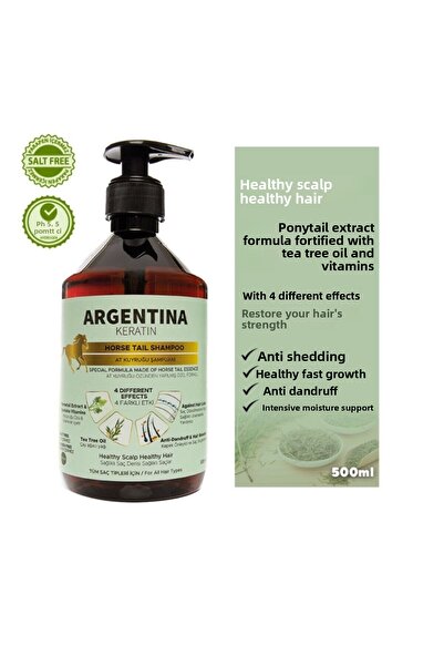 ARGENTİNA KERATİN 500 ml Keratin and Anti-Spill Ponytail Shampoo