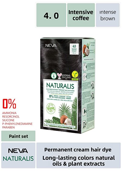 NEVA KOZMETİK 4.0 Yoğun Kahve Vegan Naturalis Saç Boyası