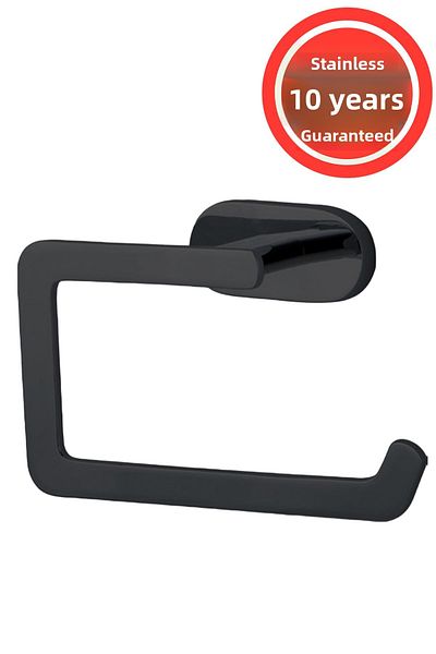 ÇELİK BANYO Stainless Brass Matte Black Peak Toilet Paper Holder