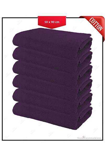 Chicvente 6 قطع مناشف حلاق قطنية مقاس 50 × 90 سم، مناشف صالون الشعر، مناشف ري...