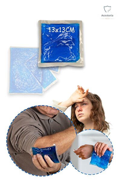 Akestoria Med عبوة ثلج هلامية مضغوطة ساخنة وباردة مقاس 13 × 13 سم H-0031