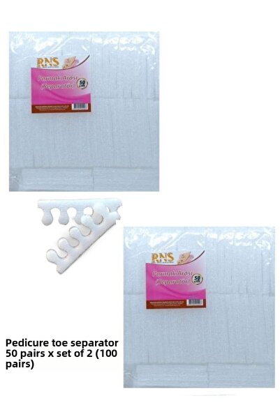 Rns Finger Separator Separator 50 Pairs X Set of 2 (100 Pairs), Finger Separa...