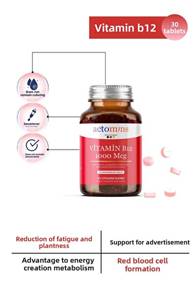 Acto Actomins® Vitamin B12 - Elegant and Comfortable Tabelstone