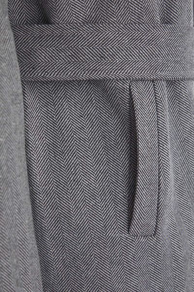 Trendyol Collection Black Houndstooth Double Breasted Long Oversize Large Size Cashmere Coat Twoaw26Dd00007