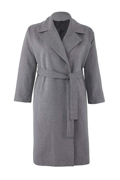 Trendyol Collection Black Houndstooth Double Breasted Long Oversize Large Size Cashmere Coat Twoaw26Dd00007